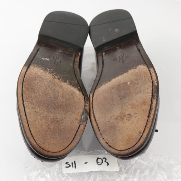 Cole Haan Mens Pinch Tassel Loafer Size 9.5 D Burgundy Moc Slip On Dress Shoe - Picture 9 of 12